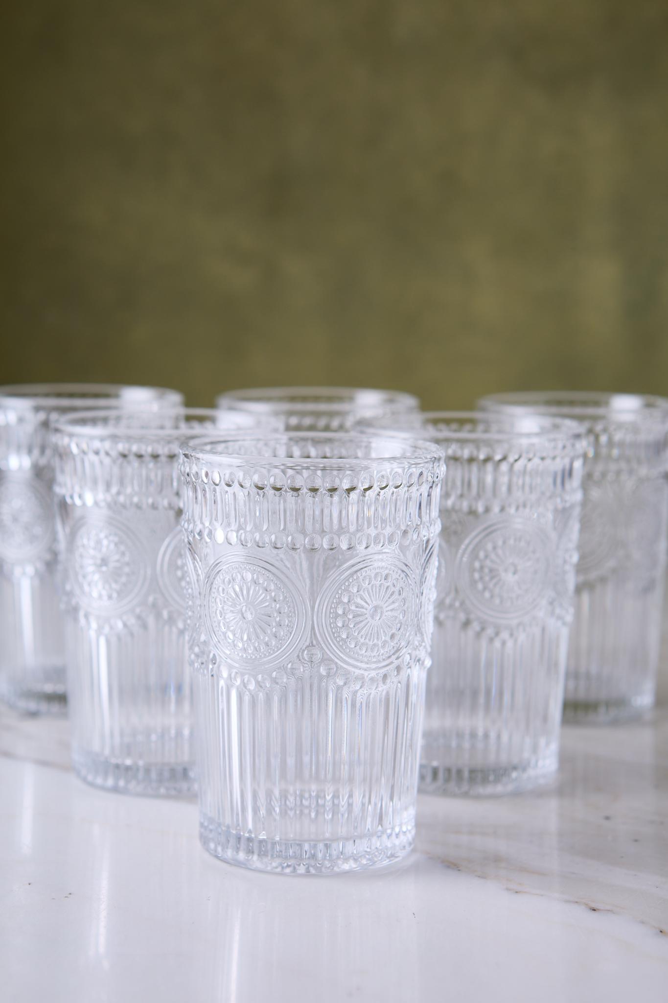 VASO ALTO SUNFLOWER CLEAR 370ML x 6