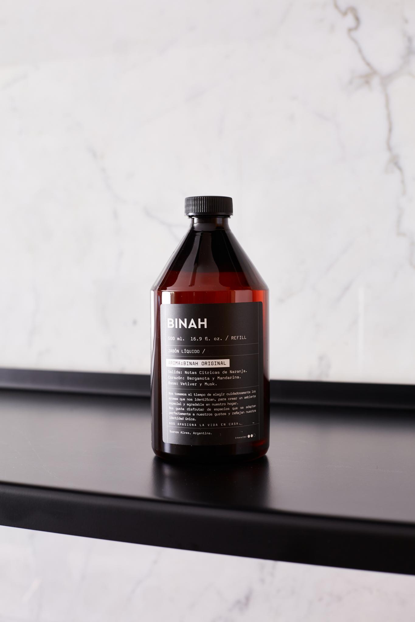 JABON LIQUIDO BINAH ORIGINAL REPUESTO 500 ML