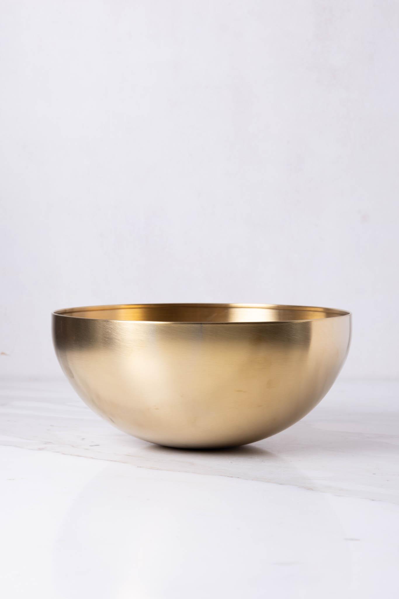 BOWL DE ACERO DORADO 25 CM