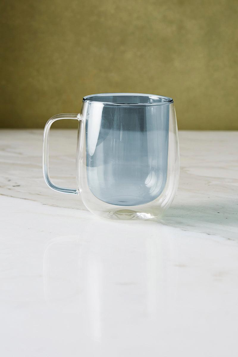 MUG DOBLE VIDRIO BLUE 370 ML