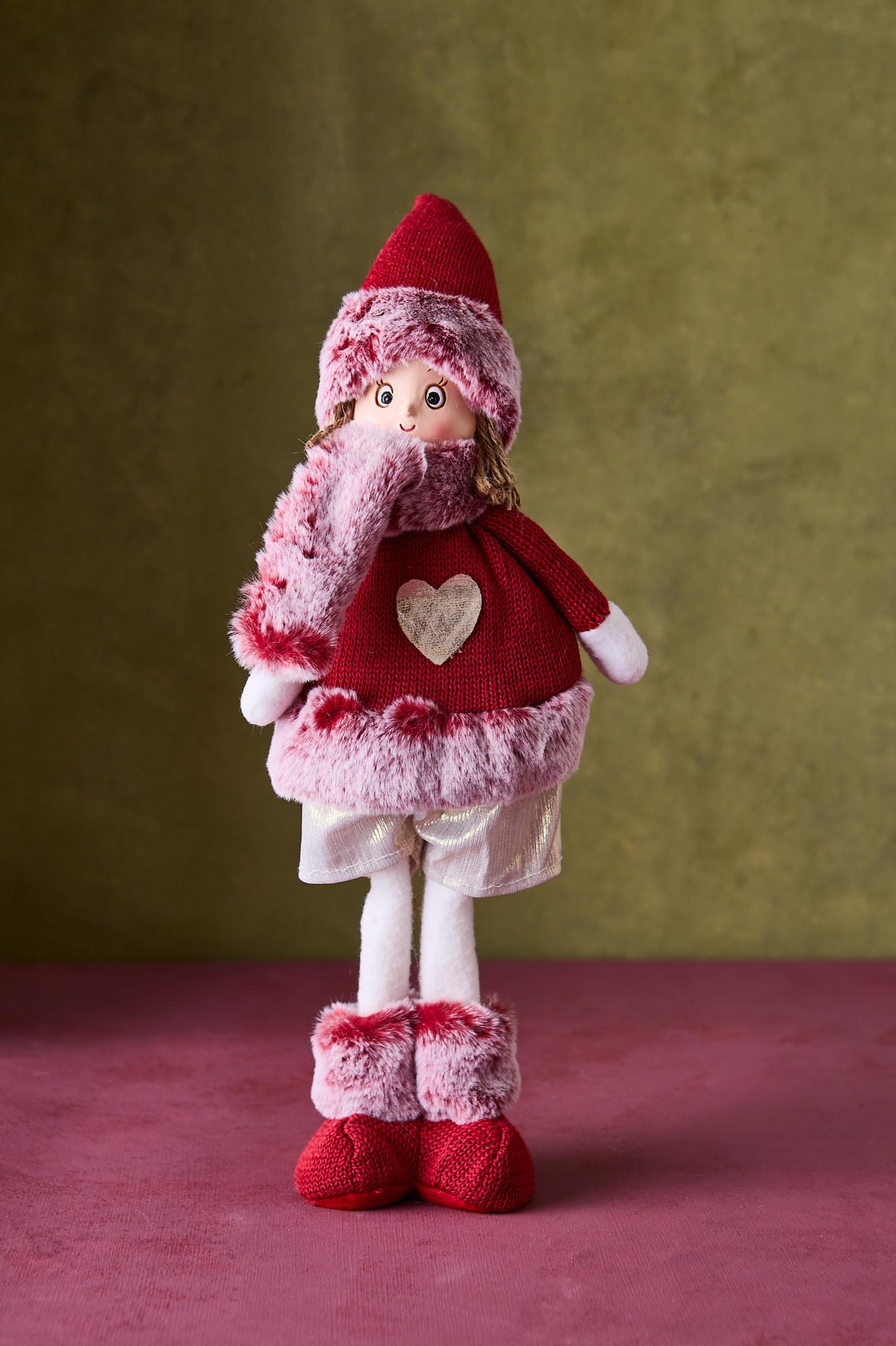 ADORNO DOLL RED 45CM