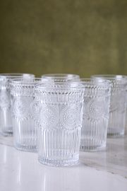 VASO ALTO SUNFLOWER CLEAR 310ML x 6