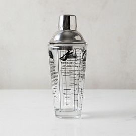 COCTELERA DE VIDRIO Y ACERO 400 ML